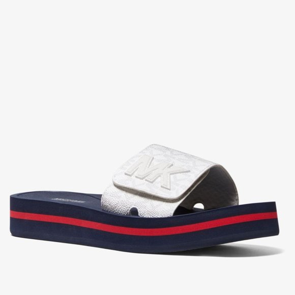 MICHAEL Michael Kors Shoes - MICHAEL Michael Kors Logo Platform Slide Sandal